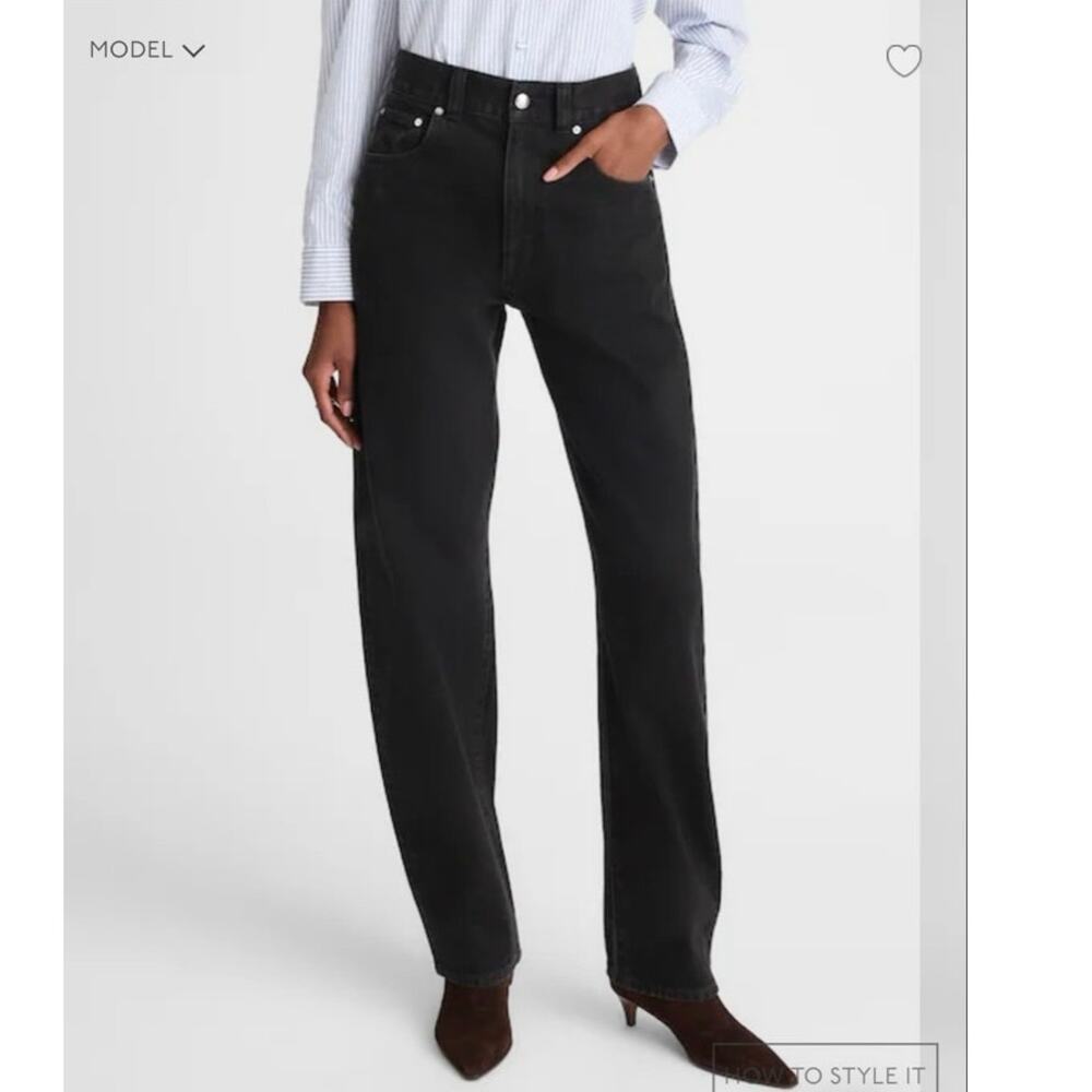 MADEWELL The Balloon Jean in Black Frost Size 30